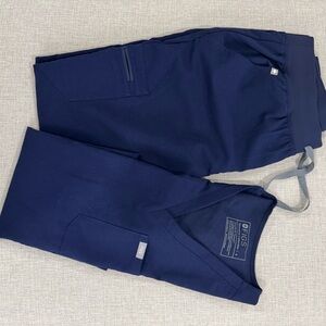 Figs Navy Blue Scrub Set